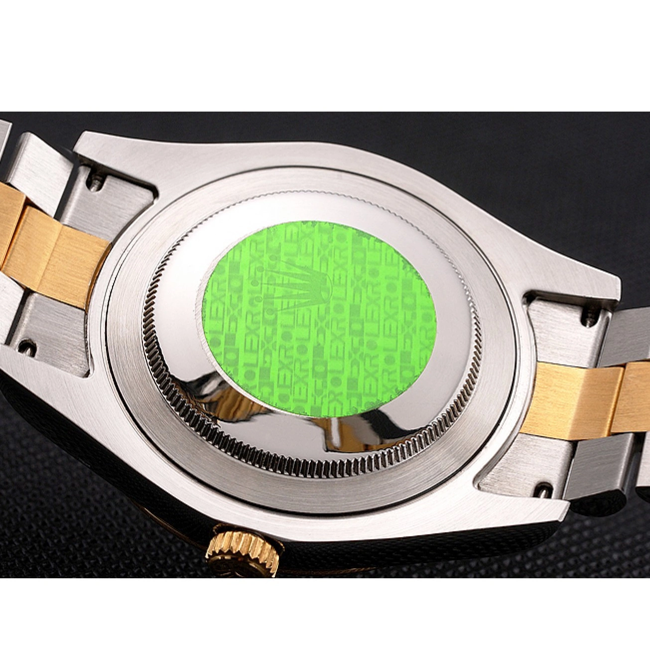 Aaa replica watch Stainless Rolex Bezel Case Tone Swiss Two White Dial Datejust Steel Gold Bracelet Gold 0722